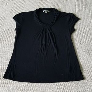 Vintage Suzie Black Short Sleeve Top